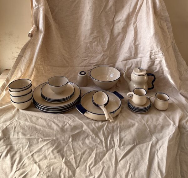 Blue Accent- Dinner Set